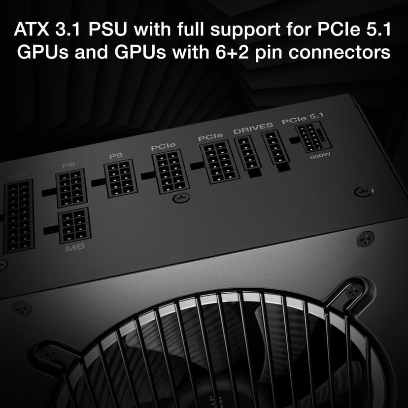 be quiet! Pure Power 13 M 850W Power Supply, 80 Plus® Gold Certification, ATX 3.1 PSU, Support for PCIe 5.1 GPUs, semi-Passive 120mm be quiet! Fan, LLC Technology, Single Rail, for Overclocked GPUs