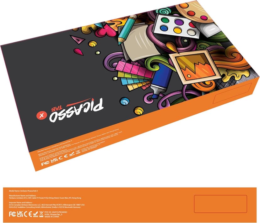 PicassoTab X Drawing Tablet • No Computer Needed • Drawing Apps & Tutorials • 4 Bonus Items • Stylus Pen • Portable • Standalone • 10 Inch Screen • Best Gift for Beginner Digital Graphic Artist • PCX