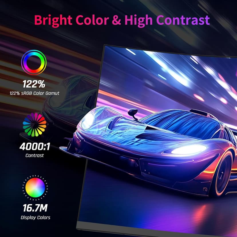 32Inch 240Hz Curved Gaming Monitor, 1000R VA, QHD(2560x1440p), 4000:1 Contrast, Support FreeSync GSync, HDMI2.0(144hz)/DP1.4(240hz)/Earphone, Tilt, Xbox PS5 Switch, 2K Computer Monitor for Gamer