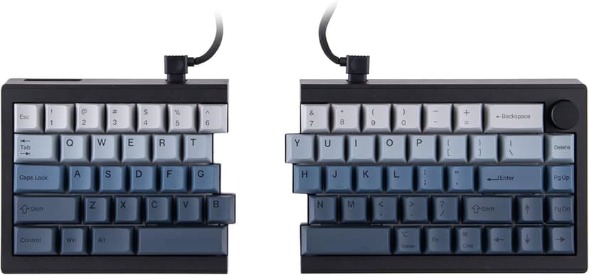 EPOMAKER Split65 QMK/VIA Programmable Keyboard, Wireless Mechanical Keyboard in 2.4Ghz/Bluetooth/Type-C, Ergonomic Gaming Keyboard in Split Layout with RGB Backlit (Flamingo Switch)