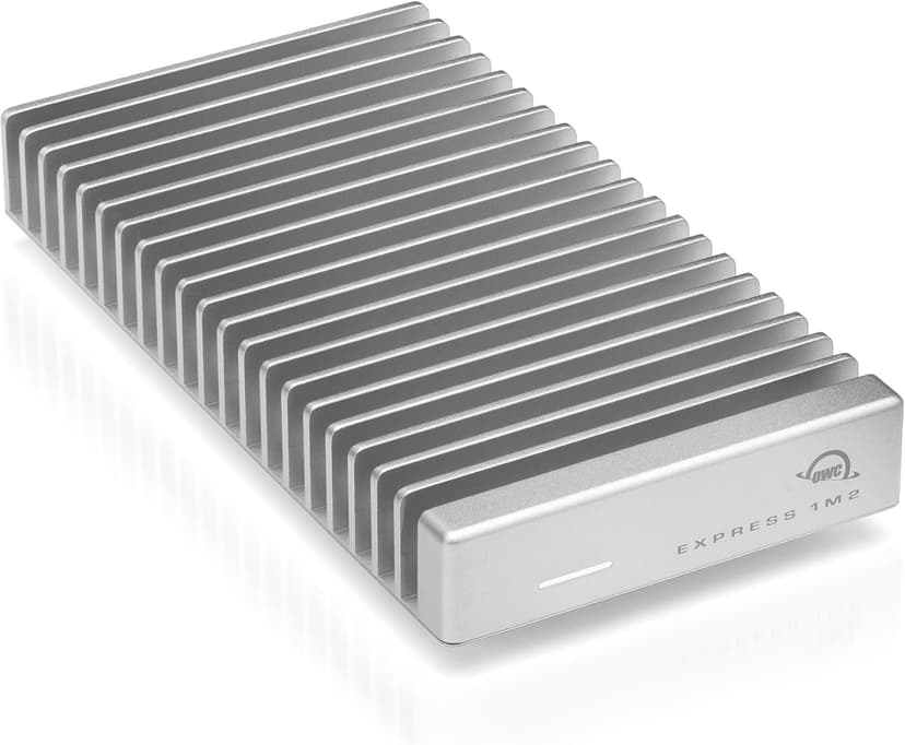 OWC 2TB Express 1M2 Portable NVMe SSD USB4 (Thunderbolt Compatible/USB-C) Ultra Fast External SSD Drive with Aluminum Heat Sink Enclosure