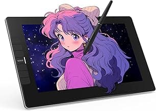 VEIKK VK1200 V2 Drawing Tablet with Screen,11.6-inch Full-Laminated Graphic Drawing Monitor,2 Battery-Free Pens with Tilt Function,6 Customizable Keys,Anti-Glare Glass(Must be Connected to PC to Work)