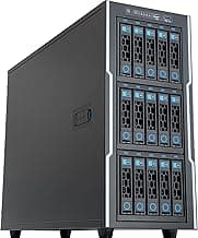 ZhenLoong full tower NAS computer case ITX MATX ATX EATX 15 bay hot swap server GPU Graphic workstation chassis, Black, Loong1