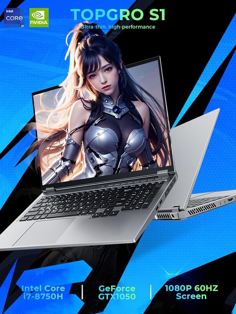 Gaming Laptop Computer, 16” FHD 60Hz Display, Core i7-8750H/GeForce GTX1050(6C/12T, Up to4.1Ghz), Business Laptop 32GB DDR4 RAM, 1TB PCIe3.0 SSD/HDMI/Webcam/Backlit Keyboard/Wi-Fi 5/Win11 Pro