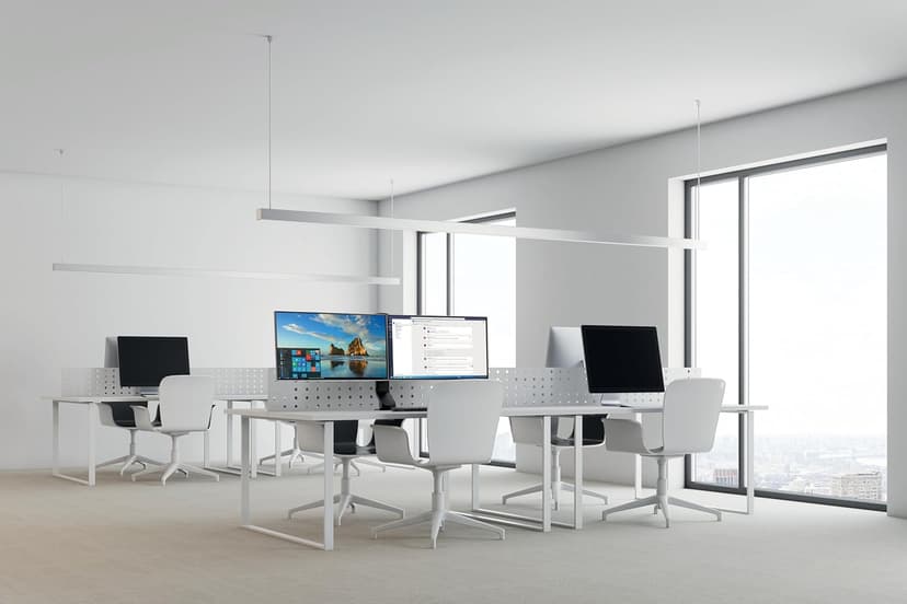 Kensington SmartFit Space Saving Dual Monitor Arm (K55513WW)