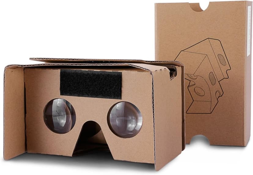 Google Cardboard,Topmaxions 3D VR Virtual Reality DIY VR Headset for 3D Movies and Games Compatible with Android & Apple Up to 6 Inch Easy Setup Machine