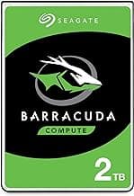 Seagate BarraCuda 2TB Internal Hard Drive HDD – 2.5 Inch SATA 6Gb/s 5400 RPM 128MB Cache for Computer Desktop PC – Frustration Free Packaging (ST2000LM015)