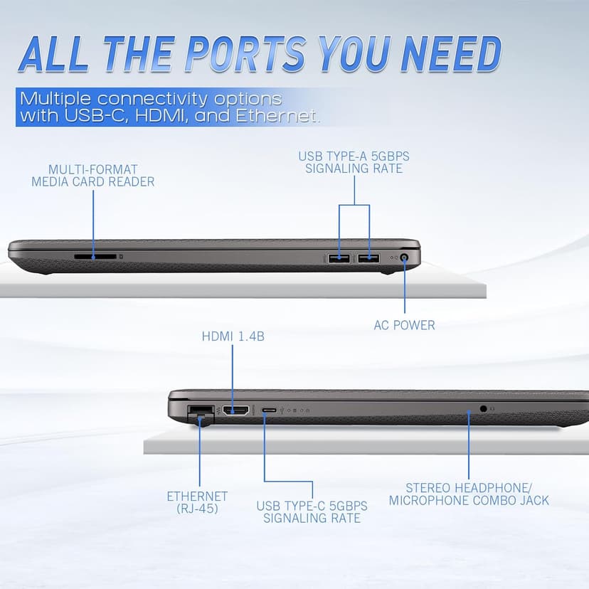 HP 15 FHD Business UltraBook Laptop • 32GB RAM • 1TB PCIe SSD • Powerful AMD Performance • Copilot AI-Ready • Ethernet Port • Long Battery Life • Windows 11 Pro – Built for Professionals