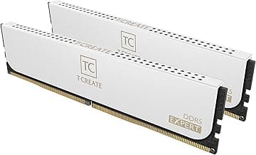 TEAMGROUP T-Create Expert Overclocking 10L DDR5 32GB Kit (2 x 16GB) 6000MHz (PC5-48000) CL30 Intel XMP 3.0 & AMD Expo Compatible Desktop Memory Module Ram White - CTCWD532G6000HC30DC01