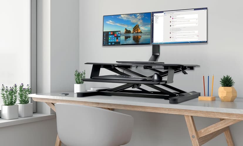 Kensington SmartFit Space Saving Dual Monitor Arm (K55513WW)