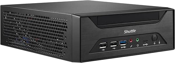 Shuttle Intel XPC Slim XH610 Barebone System - Mini PC - Socket LGA-1700-1 x Processor Support, Black