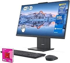 Lenovo 2025 IdeaCentre Copliot All-in-One Business Desktop, 27" QHD Touchscreen 100Hz, Intel Core i7-13620H, 16GB DDR5 RAM, 1TB SSD, Wi-Fi 6, Win 11 H, Grey, Bundle ADATA 512GB External SSD