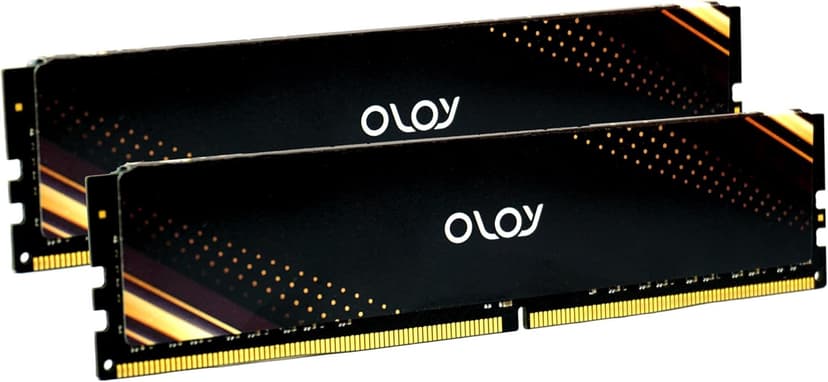 OLOy DDR4 RAM 16GB (2x8GB) Black Saturn 2400 MHz CL17 1.2V 288-Pin Desktop UDIMM (MD4U0824170BB1DA)