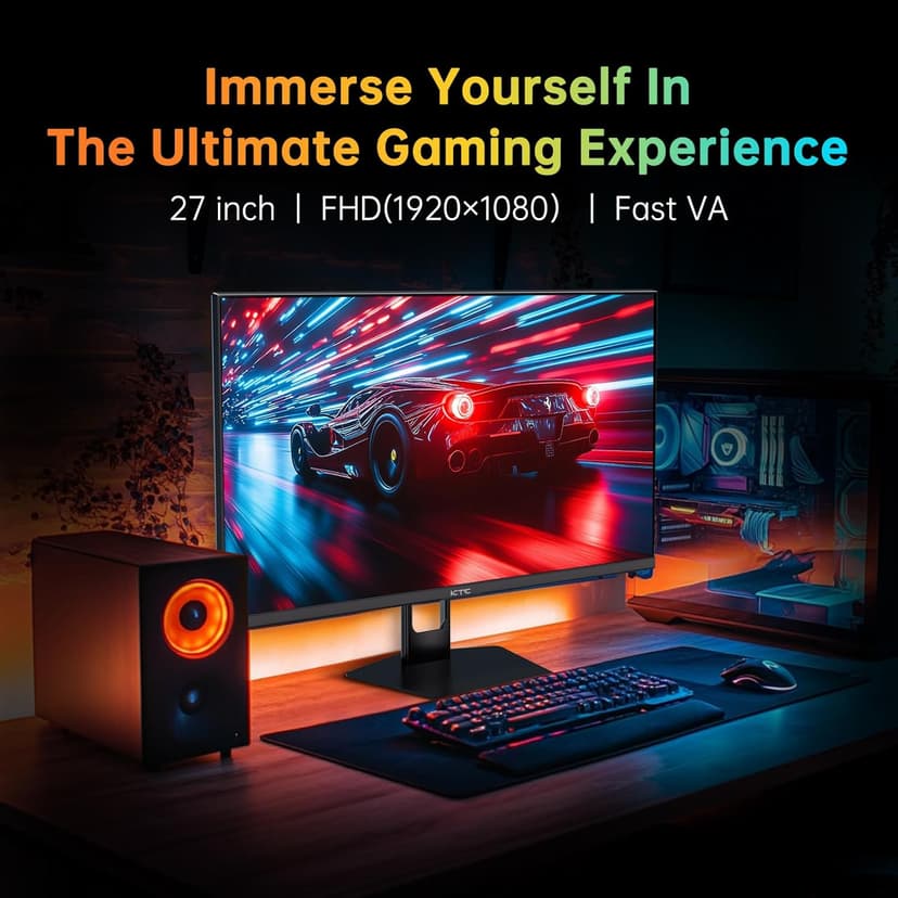 27 Inch 280Hz Gaming Monitor, FHD 1080P 240Hz PC Computer Monitor, Fast VA Panel, 1ms GTG, FreeSync G-Sync Compatible, HDR Support, 126% sRGB, HDMI and Displayport Inputs, H27E22P