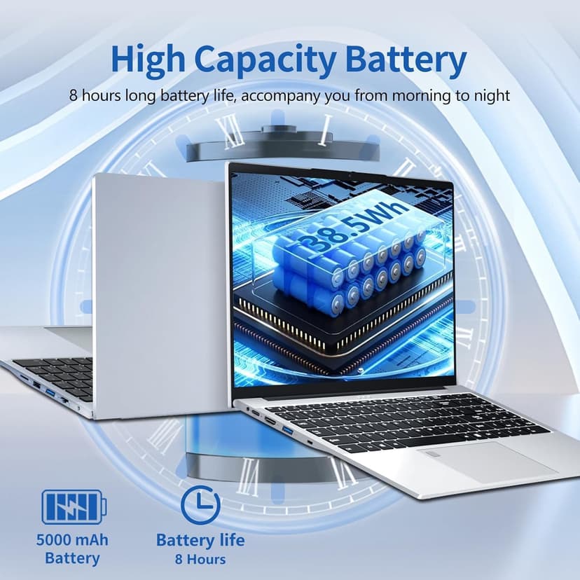 Gaming Laptop Core i7, 15.6 Inch Laptop Computer, Laptops 32GB RAM 1TB SSD, 180 Angle Open FHD 1920 * 1080 Display Fingerprint Unlock Backlit Keyboard WiFi5 HDMI,Traditional Computers,portable gamer