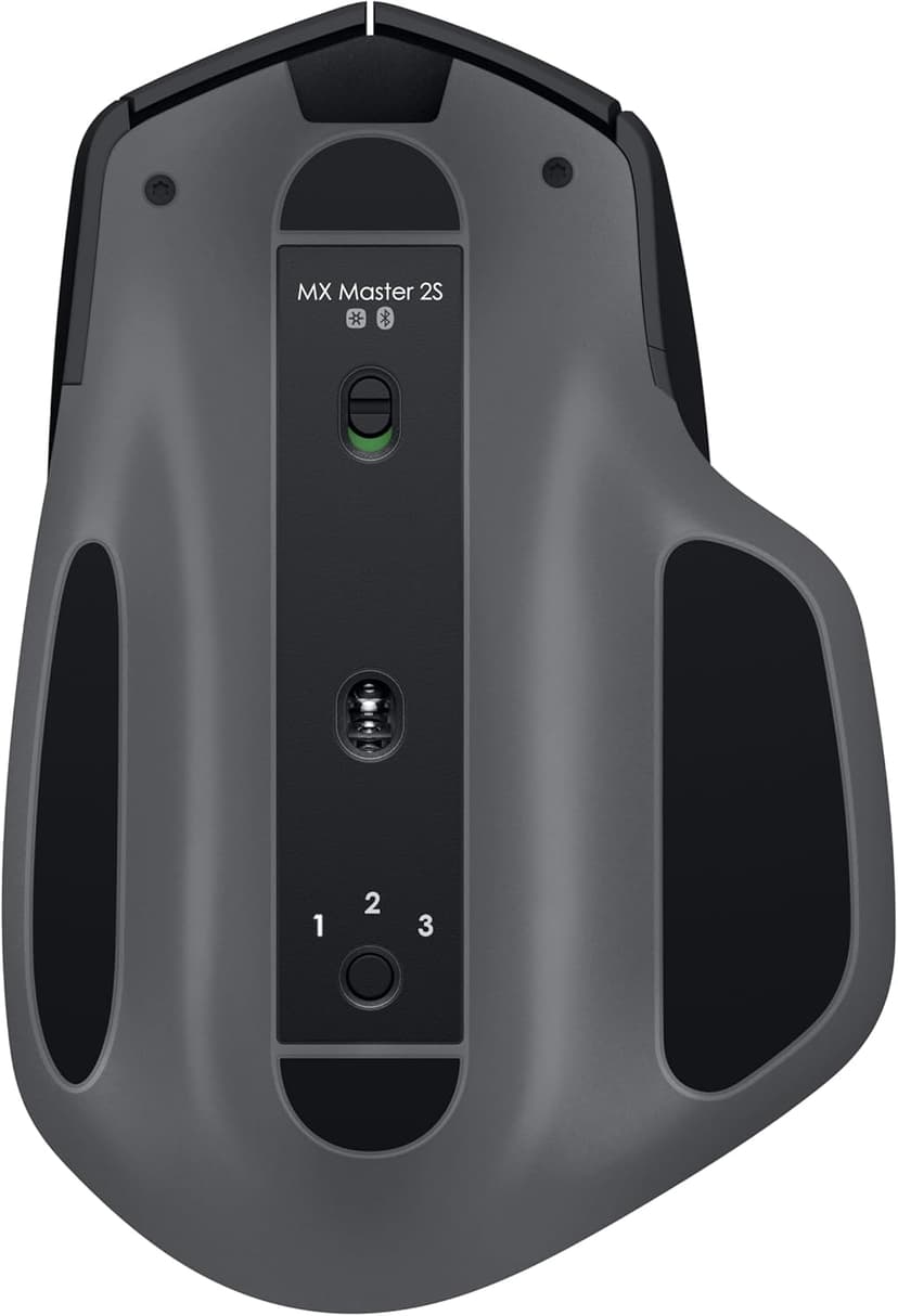 Logitech MX Master 2S Wireless Mouse - Hyper-Fast Scrolling, Ergonomic, Rechargeable, Control 3 Computers, Graphite