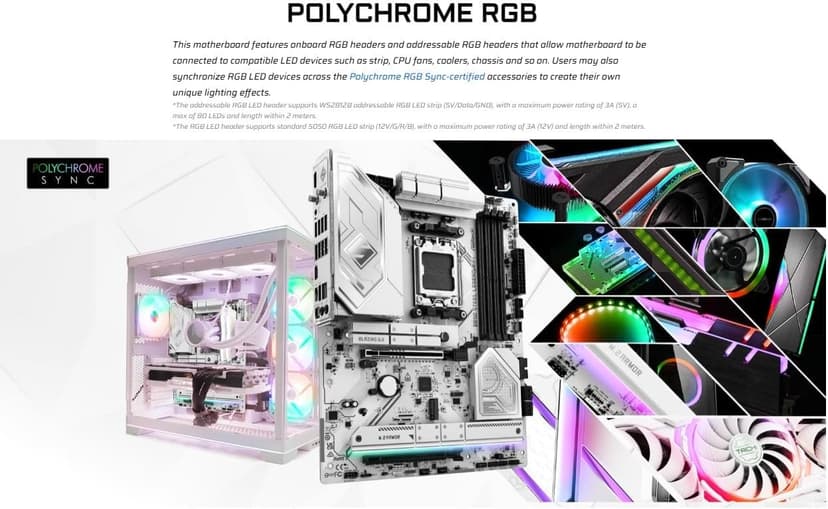 ASRock AMD B850 Steel Legend WiFi 7 Socket AM5 Ryzen 9000, 8000 and 7000 Series DDR5 up to 8000+ (OC) MHz 256GB ATX Motherboard M.2 SATA3 6.0 Gb/s PCIe 5.0 1 HDMI