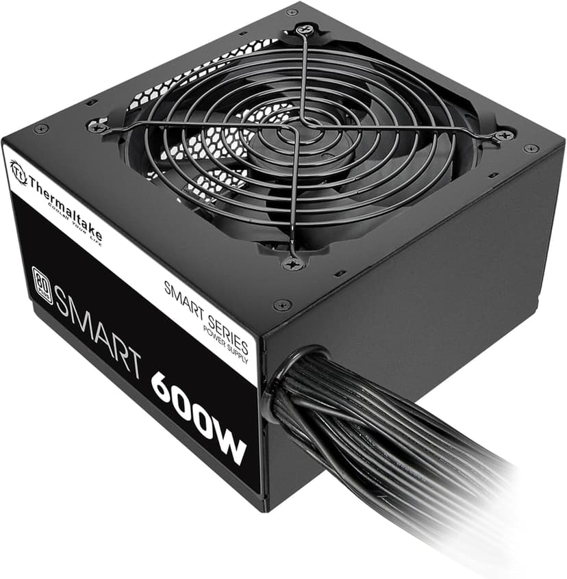 Thermaltake SMART 600W ATX 12V V2.3/EPS 12V 80 Plus Certified Active PFC Power Supply PS-SPD-0600NPCWUS-W