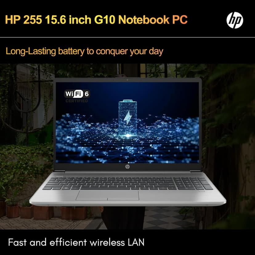 HP 255 G10 Laptop for Home or Work, 16GB RAM, 1TB SSD, 15.6" Full HD, Ryzen 3 7330U (Beat Intel i5-1135G7), HDMI, USB-C, Windows 11 Pro, Business and Fun Ready
