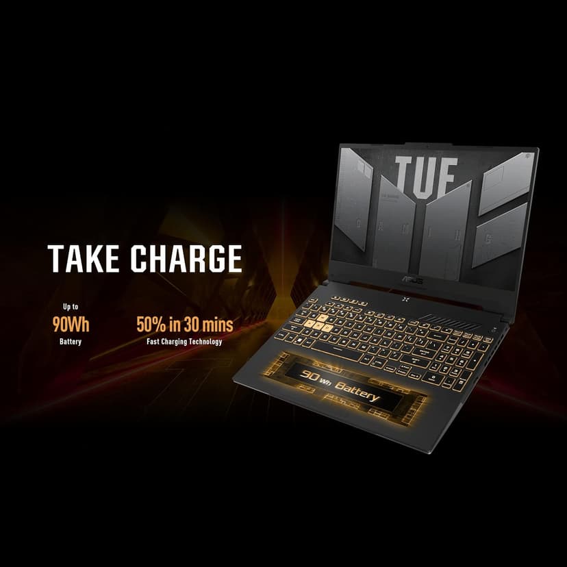 ASUS TUF Gaming A15 (2022) Gaming Laptop, 15.6" 300Hz FHD Display, AMD Ryzen 7 6800H CPU, GeForce RTX 3060 GPU, 16GB DDR5 RAM, 512GB PCIe SSD, Wi-Fi 6, Windows 11 Home, Mecha Gray, FA507RM-ES73