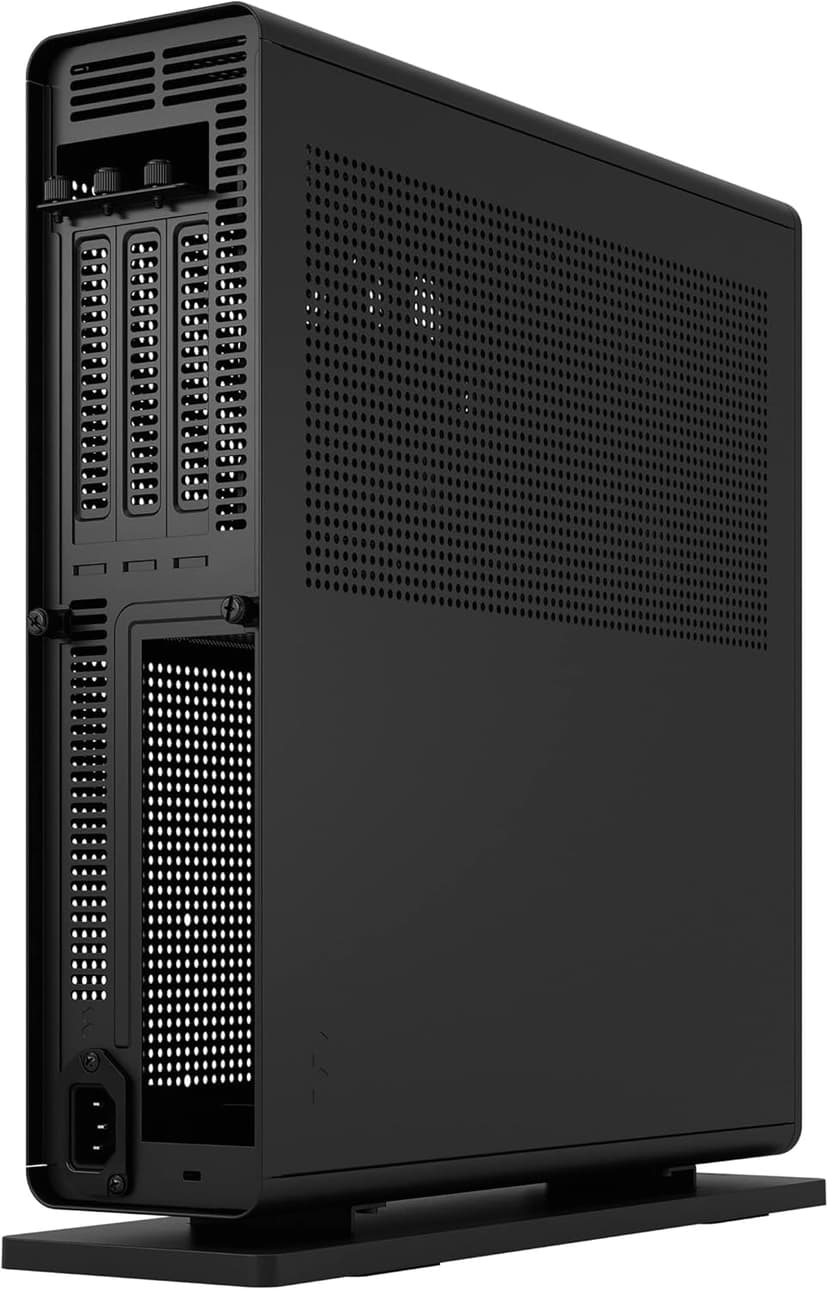 Fractal Design Ridge Black - PCIe 4.0 Riser Card Included - 2X 140mm PWM Aspect Fans Included - Type C USB - m-ITX PC Gaming Case