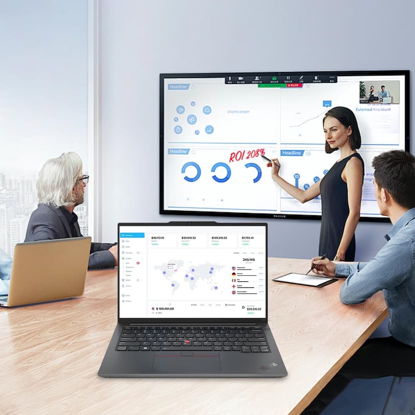 Lenovo ThinkPad E14 Gen 6 Business Laptop, 14" FHD+ Display, AMD Ryzen 7 7735U, 64GB DDR5 RAM, 1TB SSD, Fingerprint, Backlit, Wi-Fi 6, Windows 11 Pro, Bundle with Targus USB-C 100W Docking Station