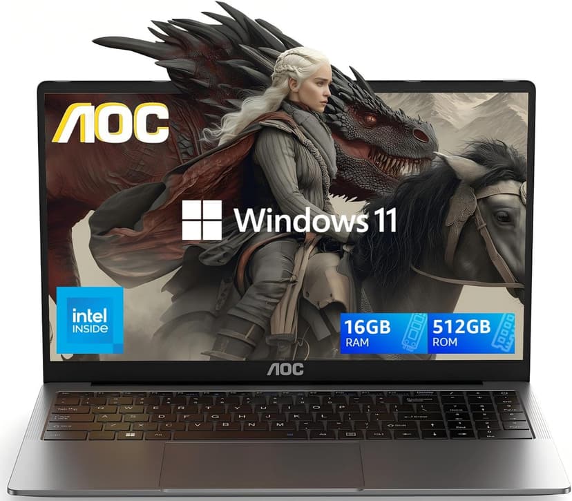 Laptop Computer 16GB RAM 512GB SSD Work Laptops 15.6 Inch FHD Screen Premium Laptop (Up to 3.6GHz) Windows 11 Laptop Computer, Light&Thin, Metal Shell, Webcam, Type-C, USB3.2