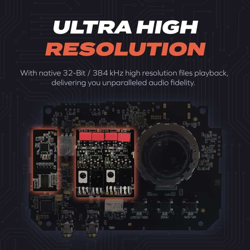 G8 – Hi-Res Gaming USB DAC with Dual USB Audio Mixing and Fully Customizable Acoustic Engine and 10-Band Equalizer