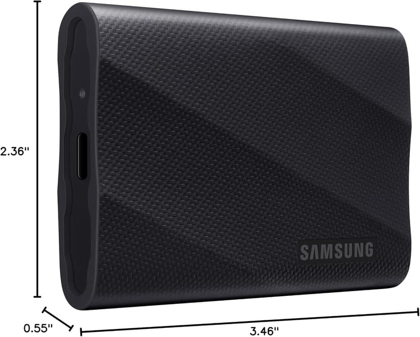 SAMSUNG T9 Portable SSD 4TB, USB 3.2 Gen 2x2 External Solid State Drive, Seq. Read Speeds Up to 2,000MB/s for Gaming, Students and Professionals,MU-PG4T0B/AM, Black (pack of 1)