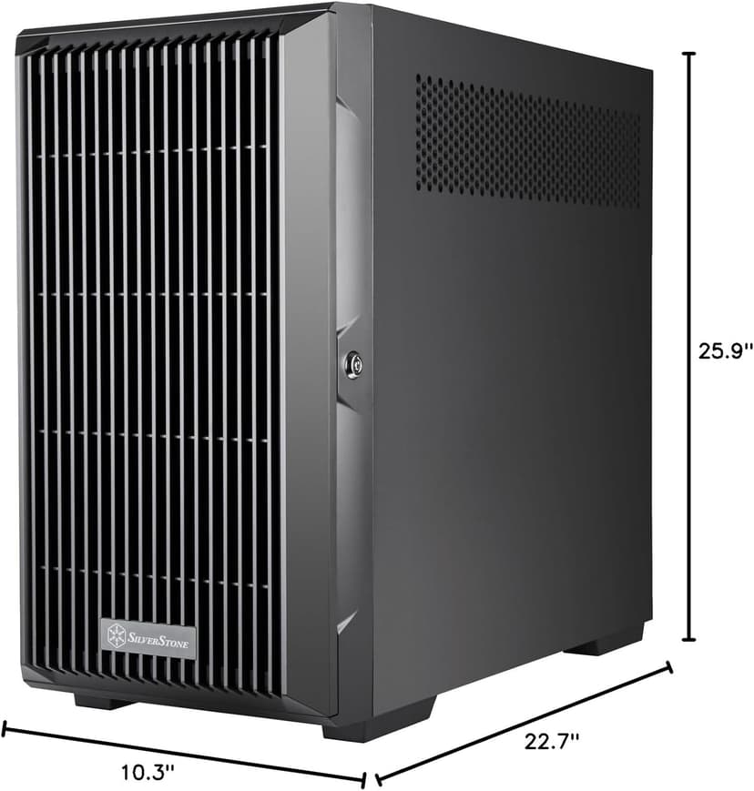 SilverStone Technology CS382 8-Bay SAS-12G / SATA-6G Hot-swappable High Performance Micro-ATX NAS Chassis, SST-CS382