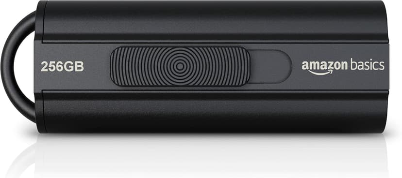 Amazon Basics 256 GB Ultra Fast USB 3.1 High Capacity Flash Drive for Data Transfer and Storage, Black