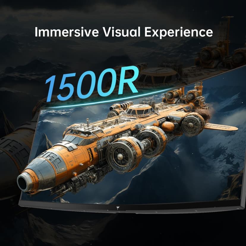 34 Inch Ultrawide Monitor, 165Hz WQHD 3440X1440 Curved Gaming Monitor, 1500R PC Monitor, HDR, FreeSync & G-Sync, HDMI, DisplayPort, VESA, Tilt Swivel Height Pivot Adjustment, H34S18S