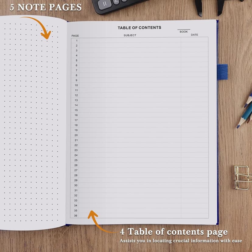 Lab Notebook - Chemistry Laboratory Notebook for Student, Professional Engineering Paper Notebooks for Work 8.5" X 11", Grid Notebook Quad Ruled Science Lab Book for Graphing - Blue