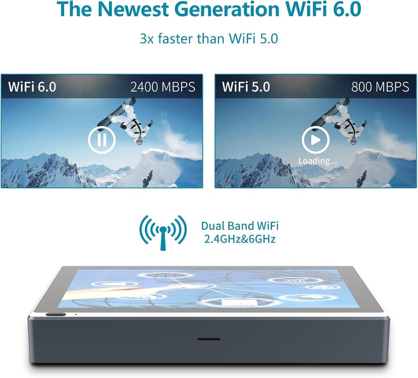 HIGOLEPC Mini PC Win 11 PRO, Celeron J4125 Mini Computer, 8GB DDR4 128GB EMMC Mini Desktop Computer with IPS Screen, WiFi 5.0, BT5.2, Gigabit Ethernet