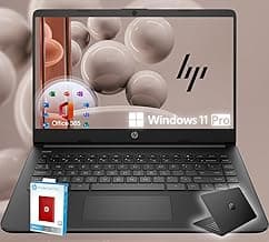 HP 14 Ultrabook • Intel 4-Core CPU • Back to School Limited Edition with Microsoft 365 • 32GB RAM • 1.6TB Storage (128GB OnBoard withHP 512GB P500 Portable SSD + 1TB OneDrive) • Win 11 Pro • Black