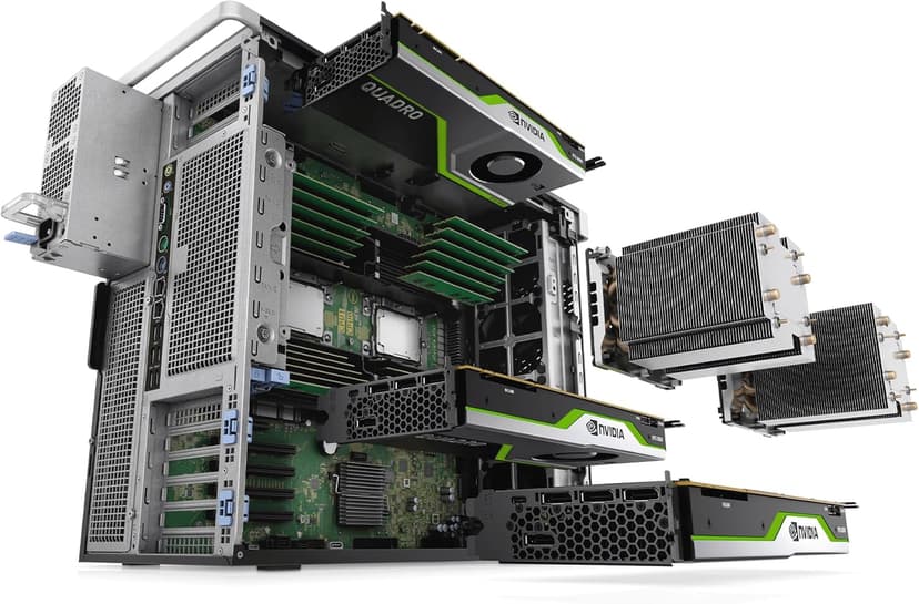 PCSP High End Precision 7920 Tower Workstation, 2X Intel Xeon Platinum 8160 up to 3.7GHz (48-Cores/96 Threads), 1TB M.2 NVMe + 4TB HDD, Quadro P2000 5GB, Windows 11 Pro 64-bit (Renewed) (384GB DDR4)