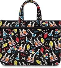 Large Document Pouch with Zipper Lightweight Tote Art Bag Reusable Filing Folder for School Office
