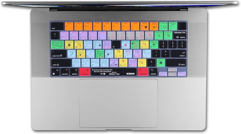 XSKN Ableton Live Shortcuts US Version Keyboard Silicone Skin Cover Fits for Apple Since 2021 Released MacBook Air MacBook Pro 13.6 15.3 14.2 16.2 Inch with M1 M2 M3 M4 Chip and Touch ID