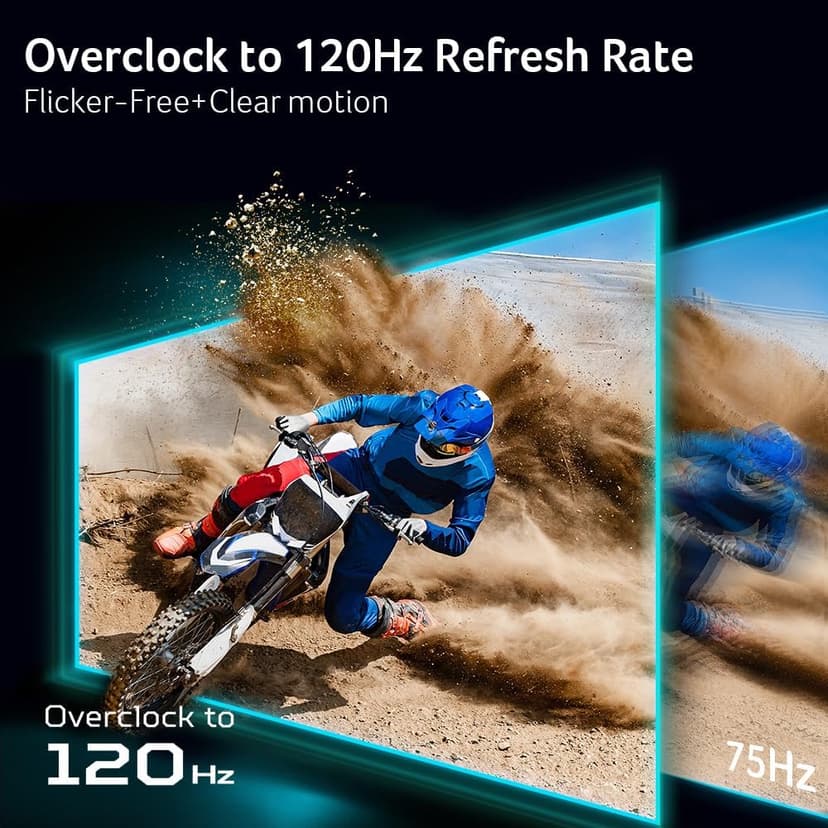 acer SB240Y G0bi 23.8" IPS Full HD Ultra-Slim Edge-to-Edge Gaming Office Monitor | Adaptive-Sync Support (FreeSync Compatible) | Up to 120Hz Refresh | 1ms (VRB) | Tilt | HDMI & VGA Ports | Black