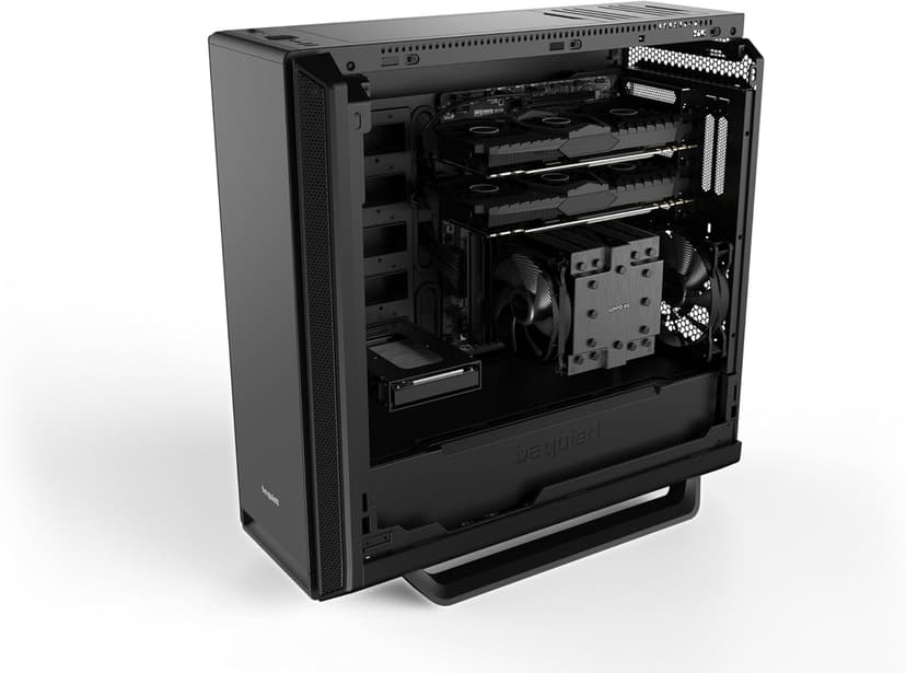 be quiet! Silent Base 802 ATX Midi Tower PC Case | 3 Pre-Installed Pure Wings 2 Fans | Sound Insulated | Black | BG039