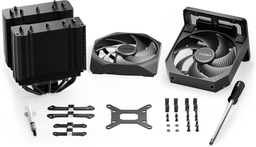 be quiet! Dark Rock Elite Air CPU Cooler | 2X Silent Wings 135mm PWM Fans | Speed Switch with 2 Modes | High-Performance Heat Pipes | Front Fan Rail System | Enhanced RAM Compatibility | BK037