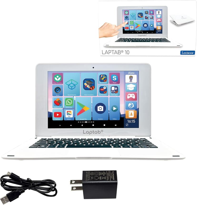 Lexibook LAPTAB 11, Laptop with Touch Screen, Designed for The Whole Family, Educational and Fun Content, Powered by Android™, Parental Control, Ultra Thin and Light, LT11EN