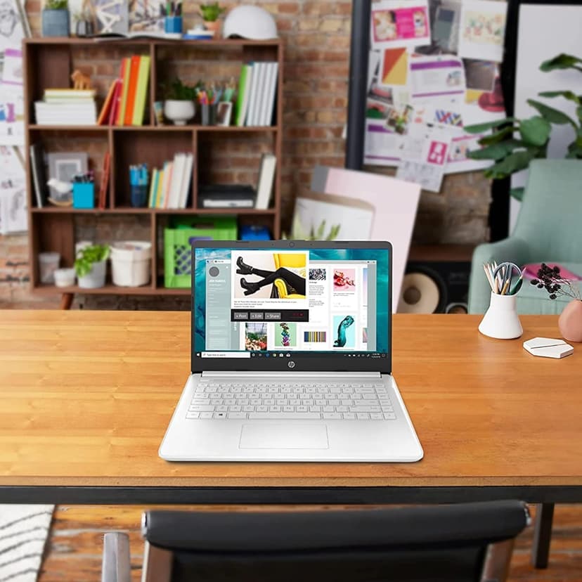 HP 14" Student-Laptop, Intel Celeron N4500(Up to 2.8GHz) 16GB RAM 192GB Storage(64GB eMMC + 128GB Ghost Manta SD Card) Computer Laptops with Office 365 Win11