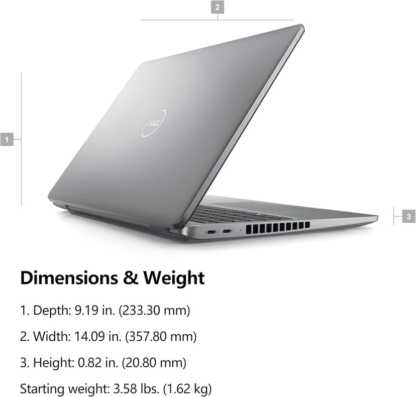 Dell Latitude 5550 15 15.6" FHD Business AI Laptop Computer, Intel Ultra 5 135U (Beat i7-1355U), 64GB DDR5 RAM, 1TB SSD, WiFi 6, Bluetooth 5.3, Backlit Keyboard, Fingerprint Reader, Windows 11 Pro