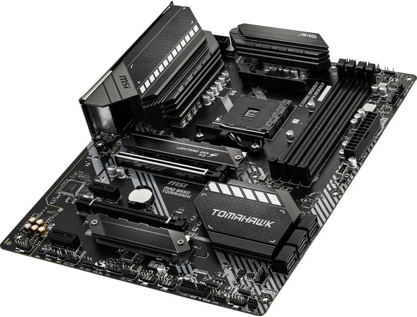 msi MAG B550 TOMAHAWK Gaming Motherboard (AMD AM4, DDR4, PCIe 4.0, SATA 6Gb/s, M.2, USB 3.2 Gen 2, HDMI/DP, ATX, AMD Ryzen 5000 Series processors)