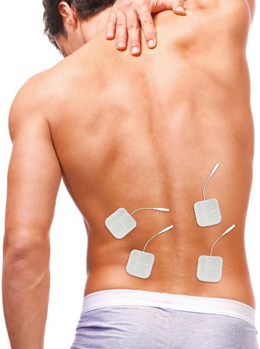 TENS Unit Pads 2"X2" 48 Pcs Replacement Pads Electrode Patches for Electrotherapy