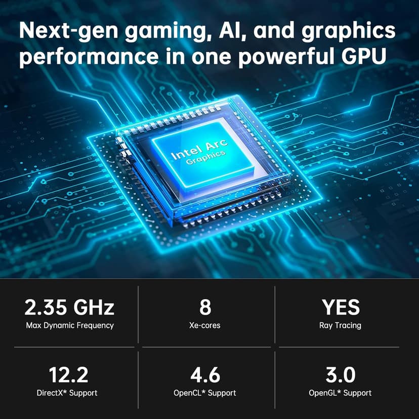 ASUS NUC 14 Pro+ AI Mini PC, Intel Core Ultra 7 155H Mini Desktop Computer, 16GB DDR5 RAM, 1TB PCIe SSD, Intel Arc GPU, Win 11 Pro, Thunderbolt 4, WiFi 6E, VESA Mount, Small PC for Work & Creativity