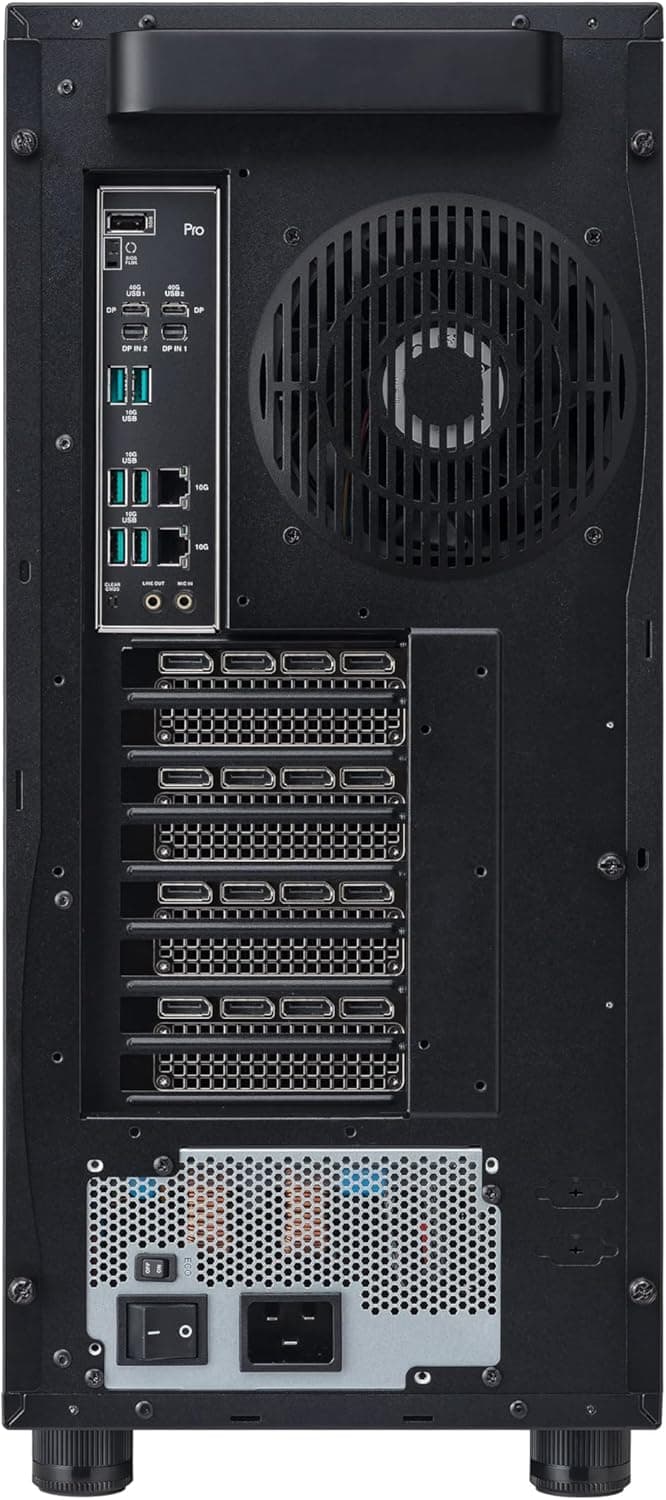 ASUS ExpertCenter Pro ET900A X9-B-2000 Performance AI Barebones Workstation Supports AMD RYZEN™ Threadripper™ PRO 7000, DDR5 ECC, 2X 10GbE, up to 4 NVIDIA® Quadro RTX™, 4X M.2, USB Type-C, 2000W PSU