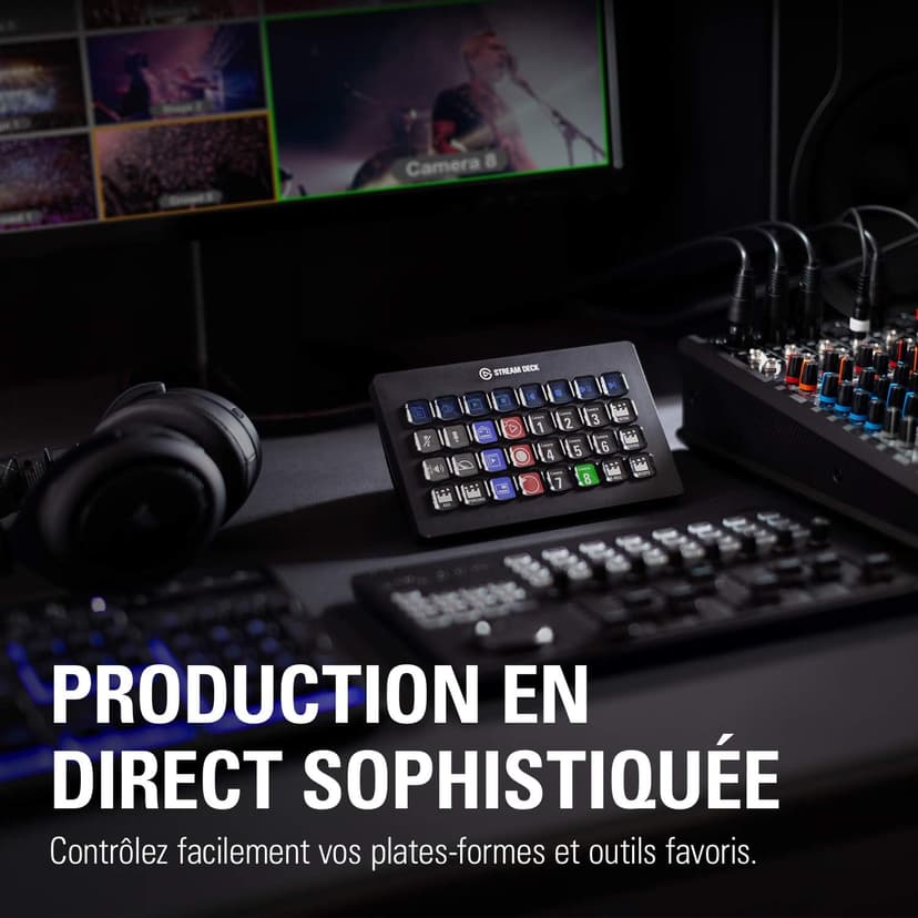 Elgato Stream Deck XL – Advanced Studio Controller, 32 macro keys, trigger actions in apps and software like OBS, Twitch, ​YouTube and more, works with Mac and PC