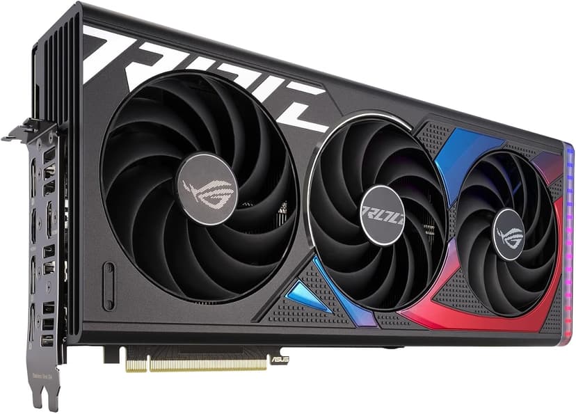ASUS ROG Strix GeForce RTX 4070 Super OC Edition Gaming Graphics Card (PCIe 4.0, 12GB GDDR6X, DLSS 3, HDMI 2.1a, DisplayPort 1.4a, Massive Vented Backplate, Power Sensing, Aura Sync)